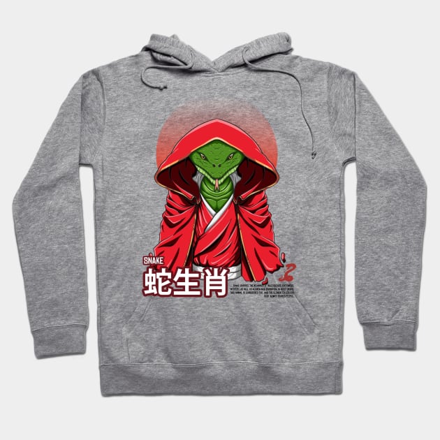 Snake chinese zodiac Hoodie by Wahyuwm48